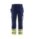 Pantalone da lavoro alta visibilità Multitasche Blaklader High VIS 100% cotone 152913708833C50