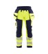 Pantaloni da Lavoro Alta Visibilità Stretch Impermeabile Multitasche Blaklader Softshell 182025133389C50 